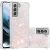Силіконовий (TPU) чохол Deexe Liquid Glitter для Samsung Galaxy S21 FE (G990) - Pink Stars