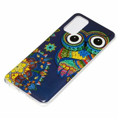 Силиконовый (TPU) чехол Deexe LumiCase для Samsung Galaxy S20 Plus (G985) - Owl Pattern