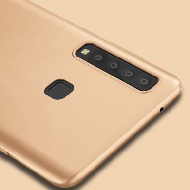Силиконовый (TPU) чехол X-LEVEL Matte для Samsung Galaxy A9 2018 (A920) - Gold