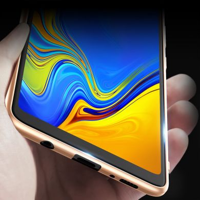 Силиконовый (TPU) чехол X-LEVEL Matte для Samsung Galaxy A9 2018 (A920) - Gold