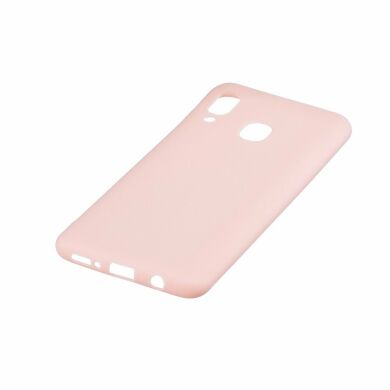 Силиконовый (TPU) чехол Deexe Matte Case для Samsung Galaxy M20 (M205) - Light Pink