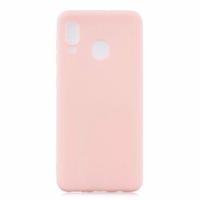 Силиконовый (TPU) чехол Deexe Matte Case для Samsung Galaxy M20 (M205) - Light Pink