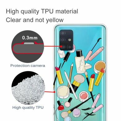 Силиконовый (TPU) чехол Deexe Pretty Glossy для Samsung Galaxy A31 (A315) - Cosmetics