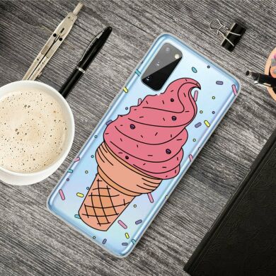 Силиконовый (TPU) чехол Deexe Pretty Glossy для Samsung Galaxy A41 (A415) - Ice Cream