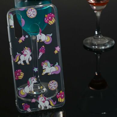 Силіконовий (TPU) чохол Deexe Pretty Glossy для Samsung Galaxy A50 (A505), Unicorn