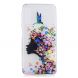 Силиконовый (TPU) чехол Deexe Pretty Glossy для Samsung Galaxy A7 2018 (A750) - Flowered Girl. Фото 2 из 5