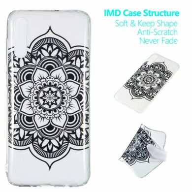 Силіконовий (TPU) чохол Deexe Pretty Glossy для Samsung Galaxy A70 (A705) - Henna Flower