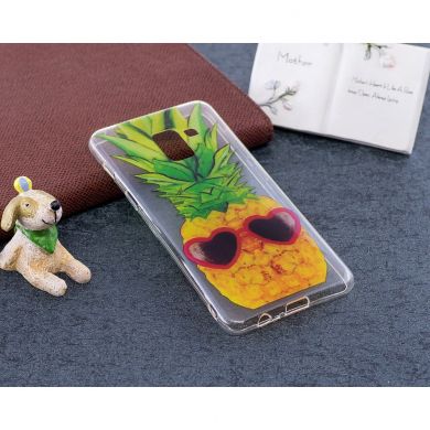 Силиконовый (TPU) чехол Deexe Pretty Glossy для Samsung Galaxy A8 (A530) - Pineapple
