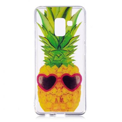 Силиконовый (TPU) чехол Deexe Pretty Glossy для Samsung Galaxy A8 (A530) - Pineapple