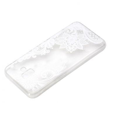 Силіконовий (TPU) чохол Deexe Pretty Glossy для Samsung Galaxy J6+ (J610), Lace Flower