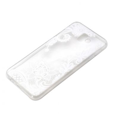 Силіконовий (TPU) чохол Deexe Pretty Glossy для Samsung Galaxy J6+ (J610), Lace Flower