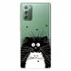 Силиконовый (TPU) чехол Deexe Pretty Glossy для Samsung Galaxy Note 20 (N980) - Black and White Cat. Фото 1 из 5
