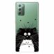 Силіконовий (TPU) чохол Deexe Pretty Glossy для Samsung Galaxy Note 20 (N980) - Black and White Cat