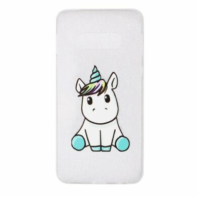 Силіконовий (TPU) чохол Deexe Pretty Glossy для Samsung Galaxy S10e (G970) - Cute Unicorn