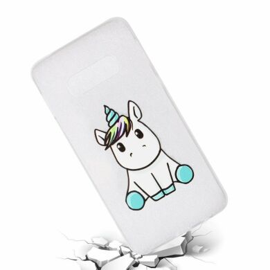 Силіконовий (TPU) чохол Deexe Pretty Glossy для Samsung Galaxy S10e (G970) - Cute Unicorn