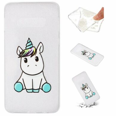 Силіконовий (TPU) чохол Deexe Pretty Glossy для Samsung Galaxy S10e (G970) - Cute Unicorn