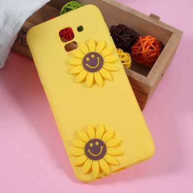Силиконовый (TPU) чехол UniCase 3D Cartoon Pattern для Samsung Galaxy J6 2018 (J600) - Sunflower Pattern