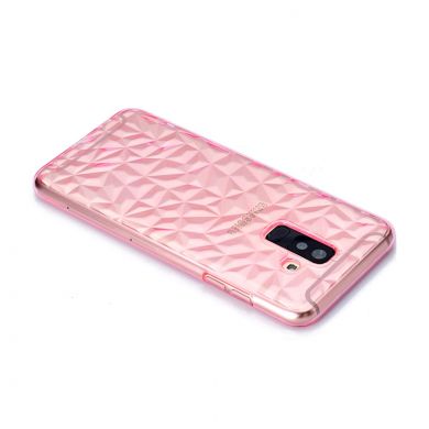 Силиконовый (TPU) чехол UniCase 3D Diamond Grain для Samsung Galaxy A6+ 2018 (A605) - Pink