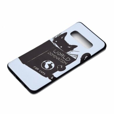 Силіконовий (TPU) чохол UniCase Color Style для Samsung Galaxy S10 (G973), Cat Reading Book