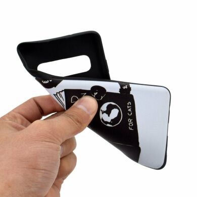 Силіконовий (TPU) чохол UniCase Color Style для Samsung Galaxy S10 (G973), Cat Reading Book