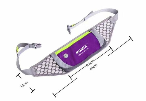 Спортивний чохол на пояс ROMIX RH74 (розмір: L) - Purple