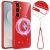 Захисний чохол Deexe Glitter Case with MagSafe для Samsung Galaxy S25 (S931) / Galaxy S24 (S921) - Red
