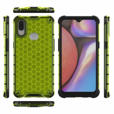 Защитный чехол Deexe Honeycomb Series для Samsung Galaxy A10s (A107) - Green