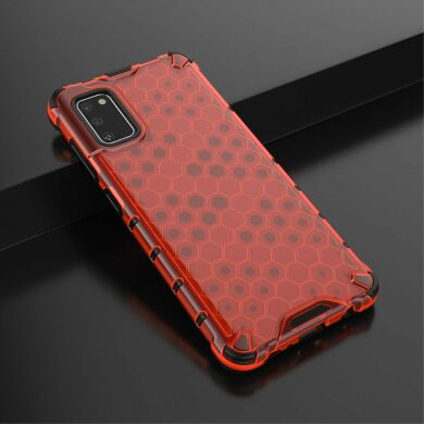 Защитный чехол Deexe Honeycomb Series для Samsung Galaxy A41 (A415) - Red
