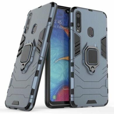 Захисний чохол Deexe Hybrid Case для Samsung Galaxy A20s (A207) - Blue
