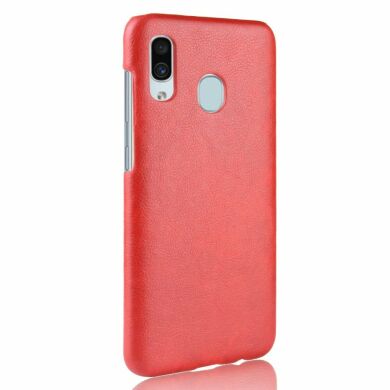 Захисний чохол Deexe Leather Back Cover для Samsung Galaxy A40 (А405) - Red