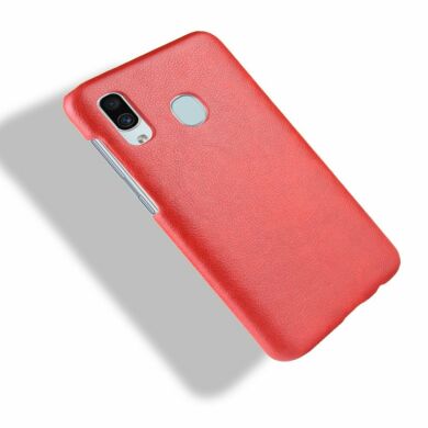 Захисний чохол Deexe Leather Back Cover для Samsung Galaxy A40 (А405) - Red