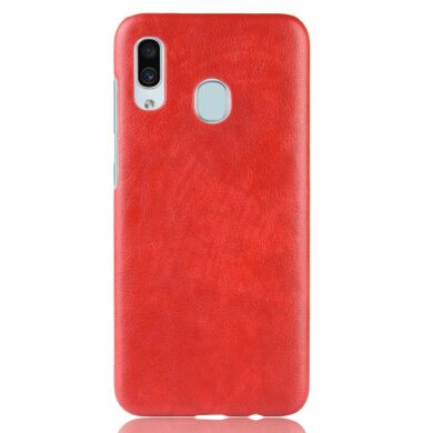 Захисний чохол Deexe Leather Back Cover для Samsung Galaxy A40 (А405) - Red