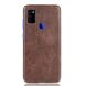 Защитный чехол Deexe Leather Back Cover для Samsung Galaxy M51 (M515) - Brown