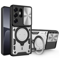 Захисний чохол Deexe Magnetic Space для Samsung Galaxy S26 Ultra - Silver