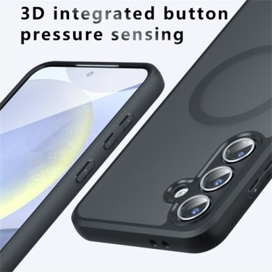 Захисний чохол Deexe Matte Skin with MagSafe для Samsung Galaxy S25 (S931) - Black