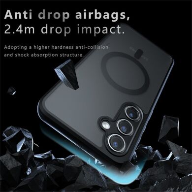 Захисний чохол Deexe Matte Skin with MagSafe для Samsung Galaxy S25 (S931) - Black
