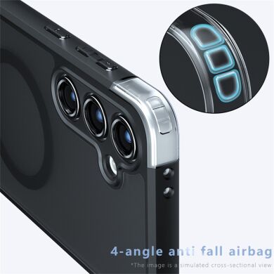 Захисний чохол Deexe Matte Skin with MagSafe для Samsung Galaxy S25 (S931) - Black
