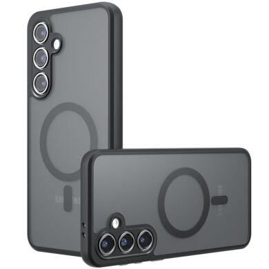 Захисний чохол Deexe Matte Skin with MagSafe для Samsung Galaxy S25 (S931) - Black
