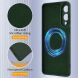 Защитный чехол Deexe Silicone Case with MagSafe для Samsung Galaxy S25 Edge (S937) - Dark Blue. Фото 8 из 9