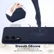 Защитный чехол Deexe Silicone Case with MagSafe для Samsung Galaxy S25 Edge (S937) - Dark Blue. Фото 6 из 9