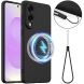 Защитный чехол Deexe Silicone Case with MagSafe для Samsung Galaxy S25 Edge (S937) - Black. Фото 1 из 9