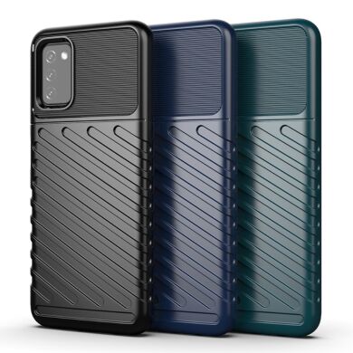 Защитный чехол Deexe Thunder Series для Samsung Galaxy A03s (A037) - Black
