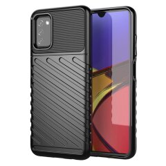 Защитный чехол Deexe Thunder Series для Samsung Galaxy A03s (A037) - Black