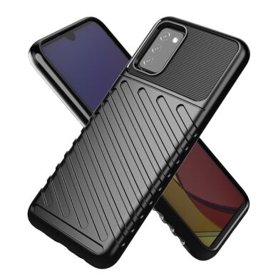 Защитный чехол Deexe Thunder Series для Samsung Galaxy A03s (A037) - Black