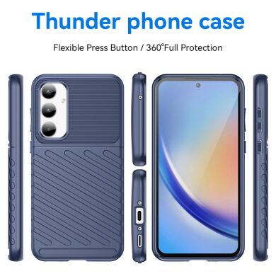 Защитный чехол Deexe Thunder Series для Samsung Galaxy A35 (A356) - Blue