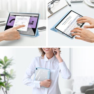 Защитный чехол DUX DUCIS TOBY Series для Samsung Galaxy Tab A9 Plus / Tab A11 Plus (X230/236/X210/216) - Light Pink