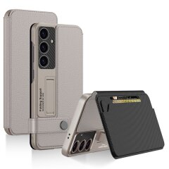 Защитный чехол GKK Card Holder для Samsung Galaxy S25 (S931) - Titanium Grey