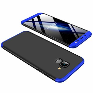 Защитный чехол GKK Double Dip Case для Samsung Galaxy J6 2018 (J600) - Black / Blue