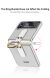 Защитный чехол GKK Ring Holder для Samsung Galaxy Flip 3 - Silver. Фото 5 из 9