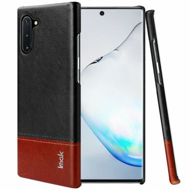 Захисний чохол IMAK Leather Series для Samsung Galaxy Note 10 (N970) - Black / Brown